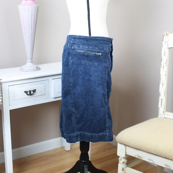 Clearance ☀️LB Jean Skirt Size 24 - Picture 4 of 6